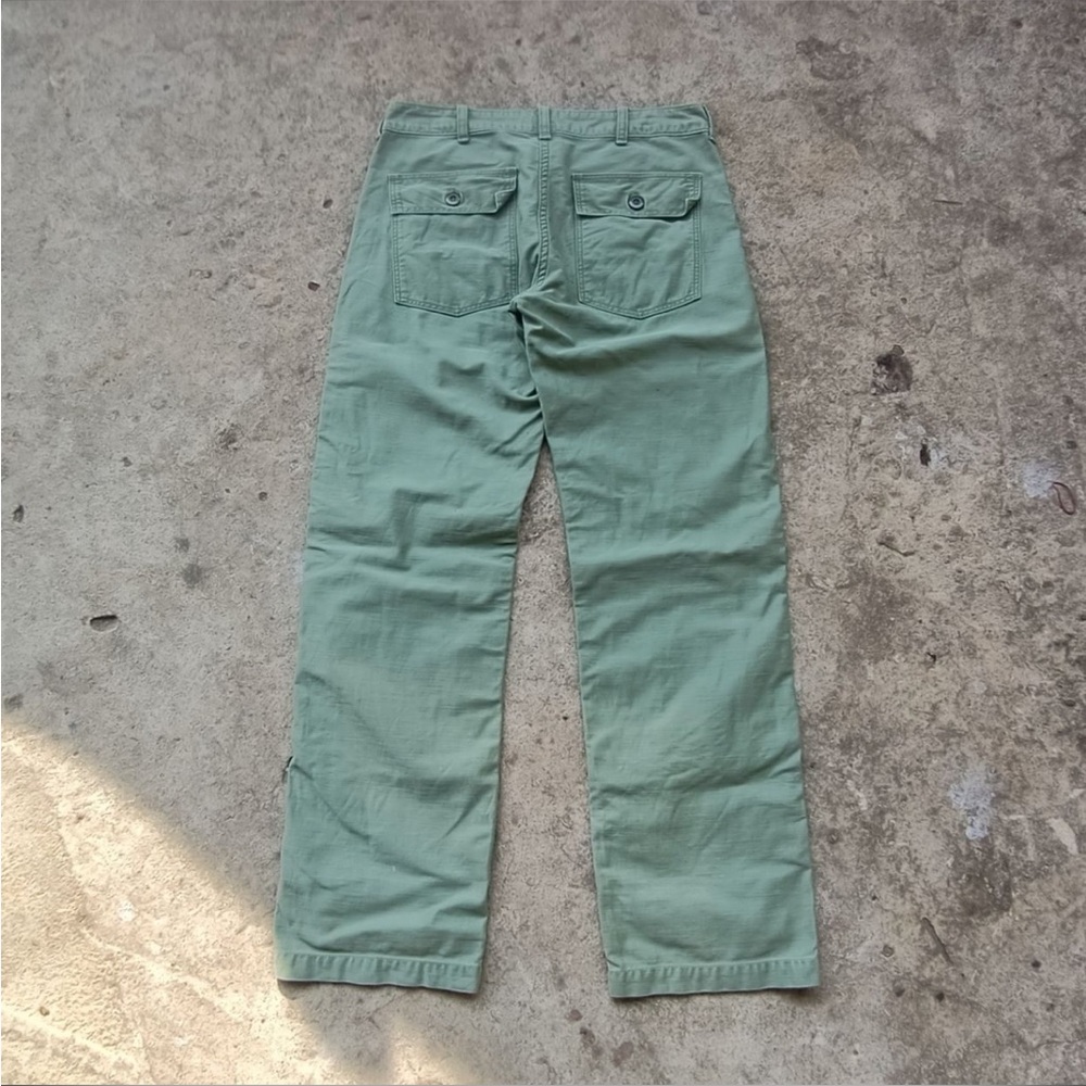 Rare Japanese Dubble Works Warehosue Men’s Green Chino Pants Size 31 View 2